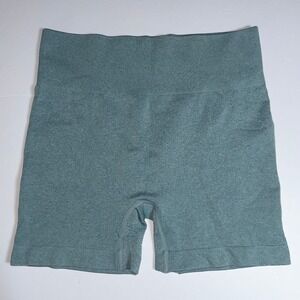 High Waisted Seamless Workout Sage Green Shorts Size M